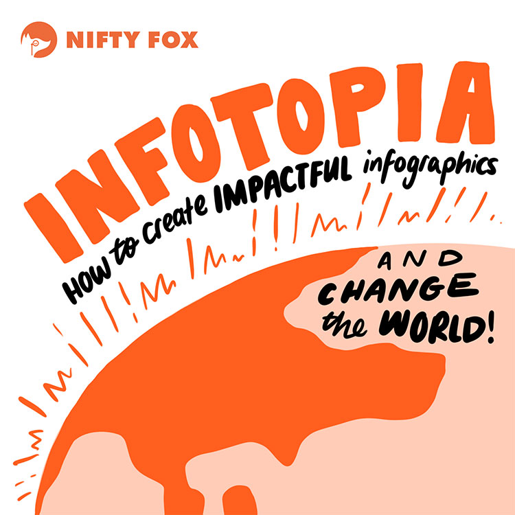 An Illustration of the world with the word infotopia curved around it