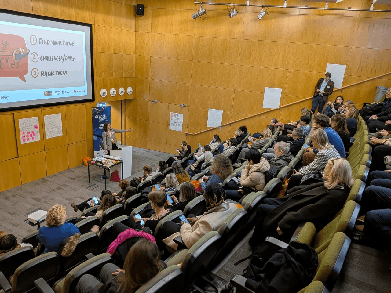 Designing and facilitating the Future of Work in Surrey conference, turning cross-sector conversations into partnerships and £50,000 of successful funded research proposals.
