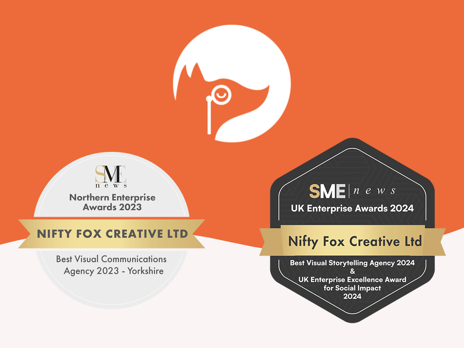 Image showing Nifty's recent awards for 2023 and 2024