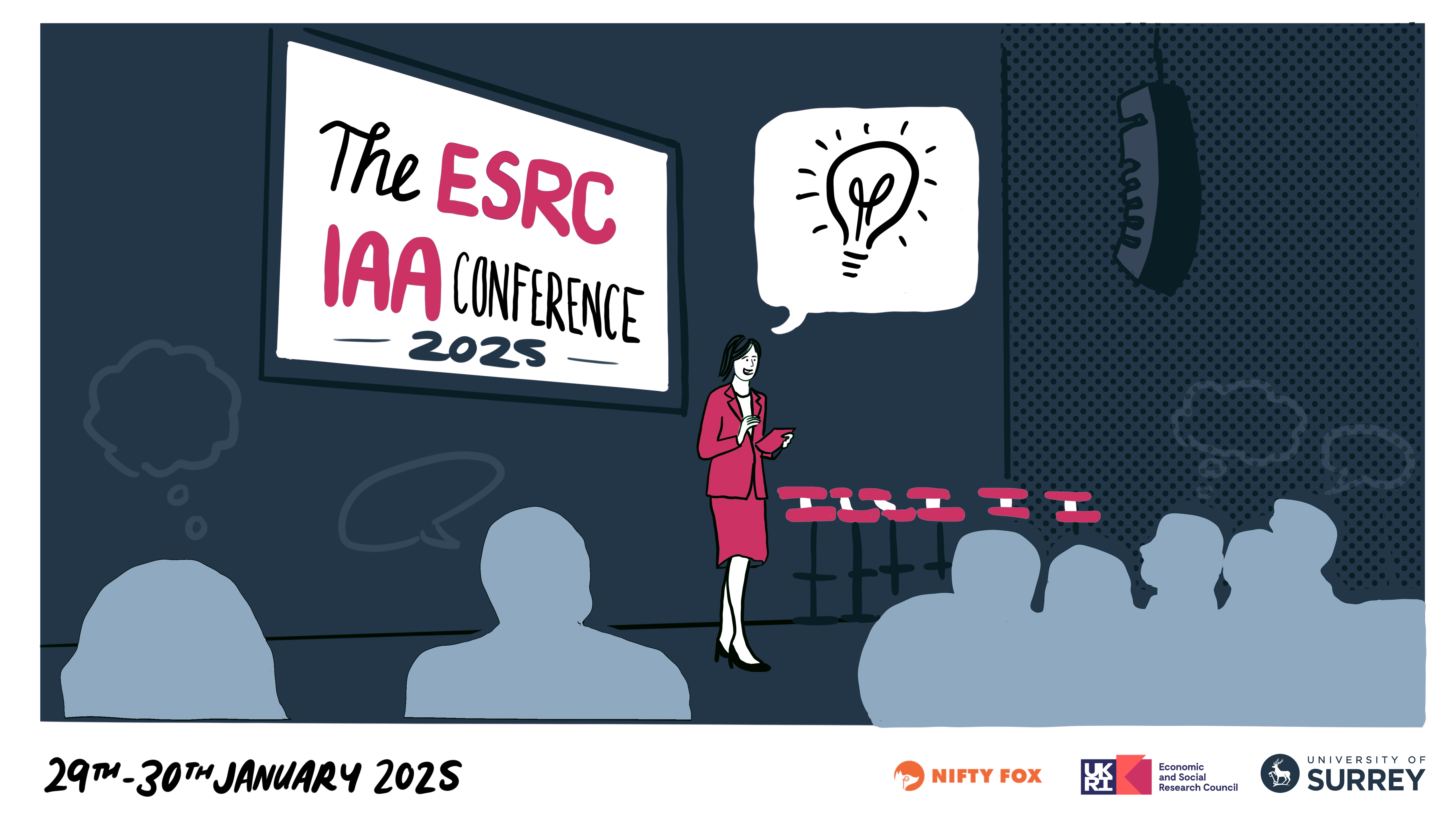 Scribe gallery slide for ESRC IAA Conference Surrey