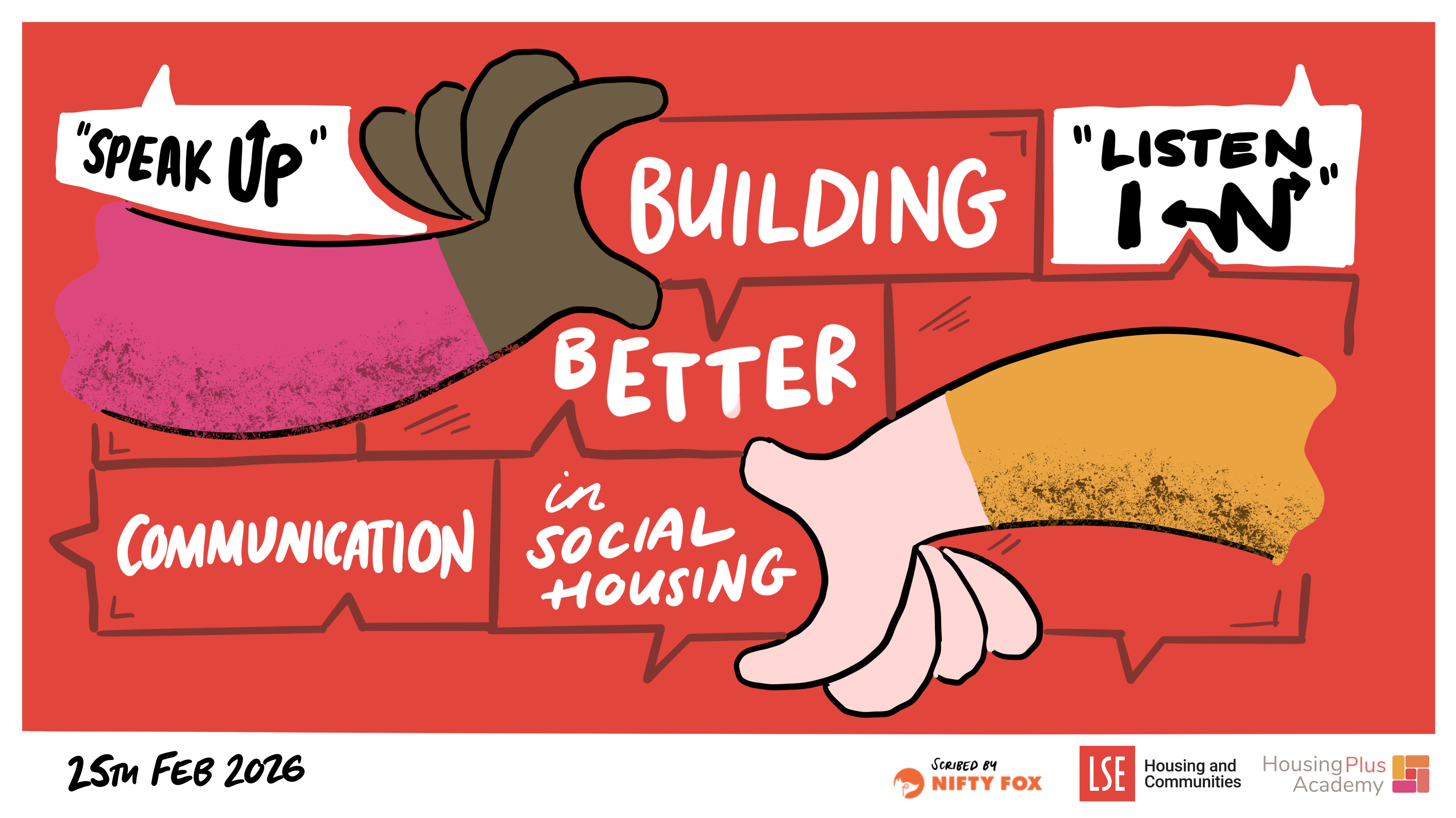 Scribe gallery slide for Building Better Communication in Social Housing
