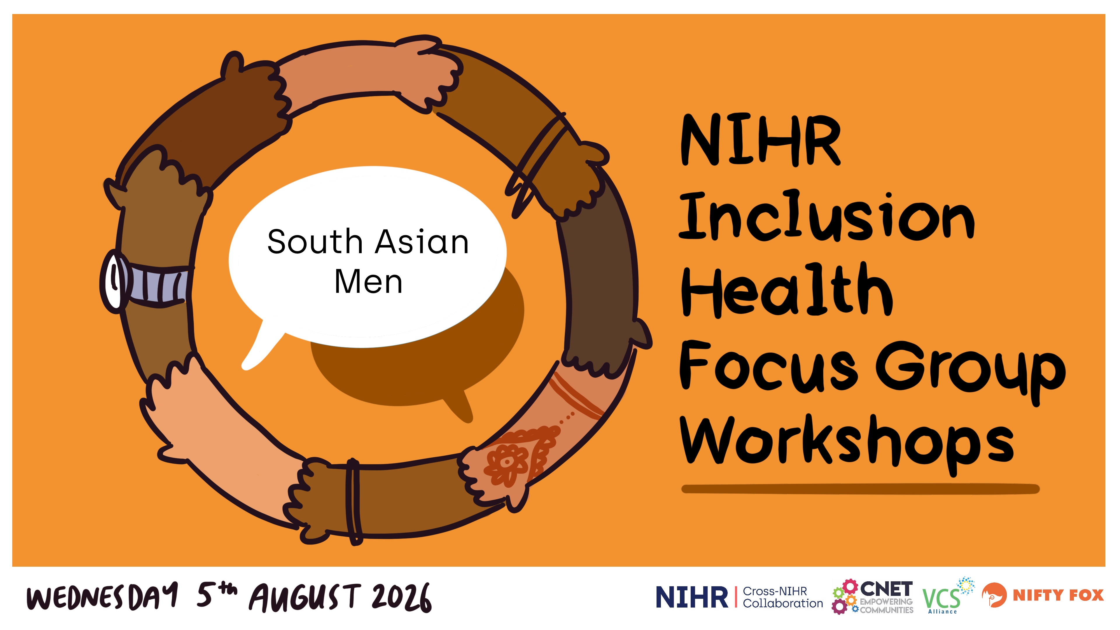 Scribe gallery slide for NIHR Inclusion health Focus Group Workshop