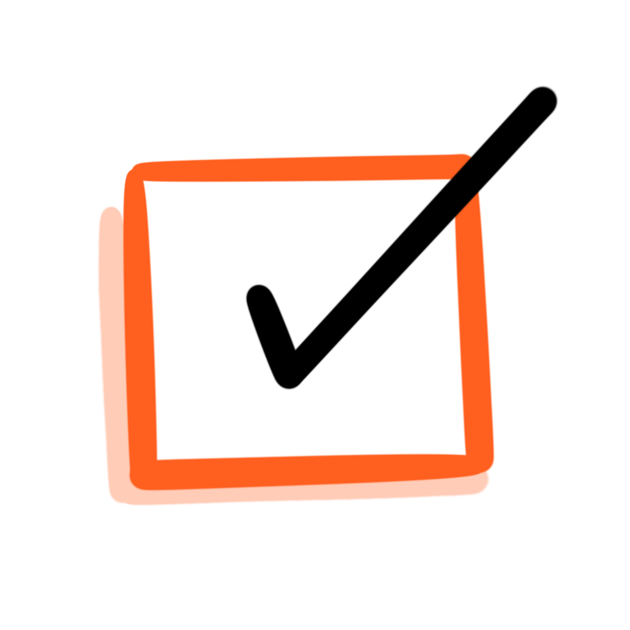 An icon of a exclamation mark inside of a box
